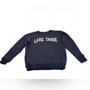 Lake Tahoe Navy Graphic Crewneck Sweater